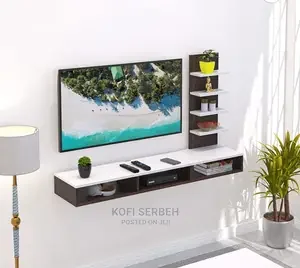 Floating Shelf TV Unit — custom tv units by Kofi Serbeh Furniture